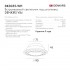 Встраиваемый светильник под шпатлевку GU5.3 DK3055-WH