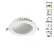 Встраиваемый светильник 12W 3000K белый Gesso 358806