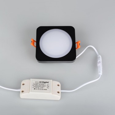 Светильник с контурным свечением LTD-96x96SOL-BK-10W Day White