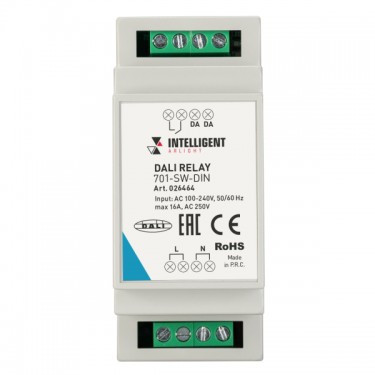 Релейный модуль DALI-701-SW-DIN (BUS, 16A)