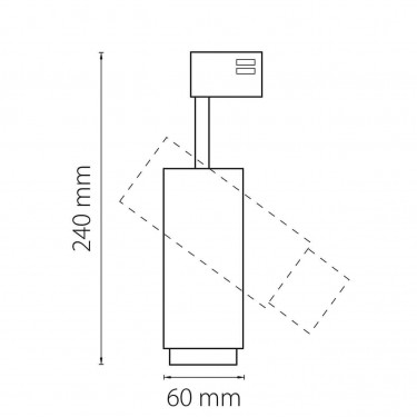 Трековый светильник Fuoco Led 5-60° 15W 4000K белый 215446