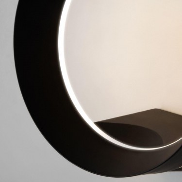 Уличный настенный светильник Ring 1710 Techno Led черный Уличный настенный светильник Ring 1710 Techno Led черный