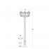 Уличный фонарь Ricu Bisso/Saba 3L K22.157.S30.AXF1R