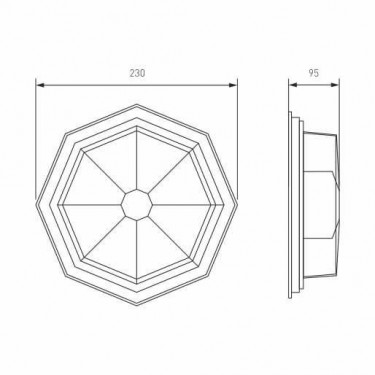 Уличный настенный светильник Telarana GL 1023D капучино