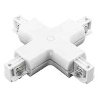 Коннектор X-образный Barra белый 504146 Коннектор X-образный Barra белый 504146