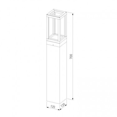 Ландшафтный светильник Frame 1529 Techno Led 3000K черный Ландшафтный светильник Frame 1529 Techno Led 3000K черный