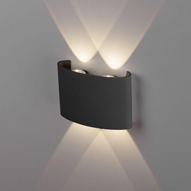 Фасадный светильник Twinky double 1555 TECHNO LED черный