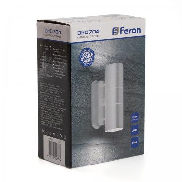Уличный настенный светильник GU10 Feron DH0704 11673