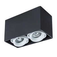 Накладной светильник Pictor  2×GU10 черный A5654PL-2BK