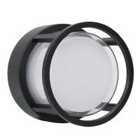Настенный светильник 12W 4000К черный Feron DH107 06349