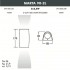 Уличный настенный светильник Marta 2A4.000.000.LXU2L