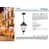 Уличный подвесной светильник E27 черный Feron PL585 41166
