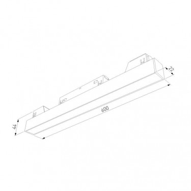 Магнитный светильник 20W 4200K L02 Slim Magnetic 85002/01