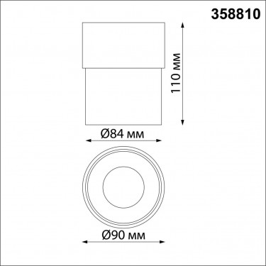 Спот настенный 10W 4000K золотой Gesso 358810