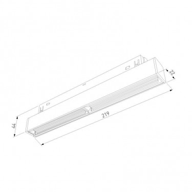 Магнитный светильник 12W 4200K черный Slim Magnetic WL02 85008/01