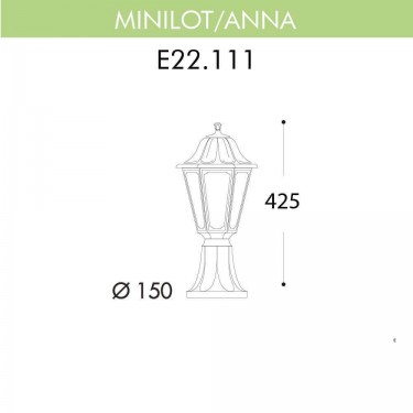 Ландшафтный фонарь Minilot/Anna E22.111.000.BYF1R
