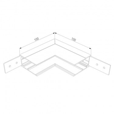 Коннектор угловой внутренний Slim Magnetic 85091/00