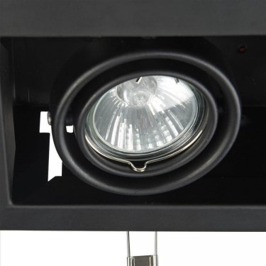 Кадранный светильник Metal Modern 2×GU10 черный DL008-2-02-B