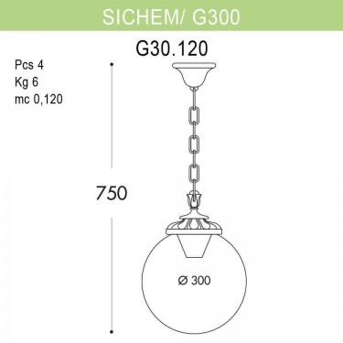 Подвесной светильник Sichem/G300 G30.120.000.WYE27