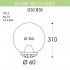 Уличный светильник на столб Globe 300 Classic G30.B30.000.BXE27