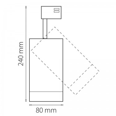 Трековый светильник Canno Led 35W 3000K черный 303272
