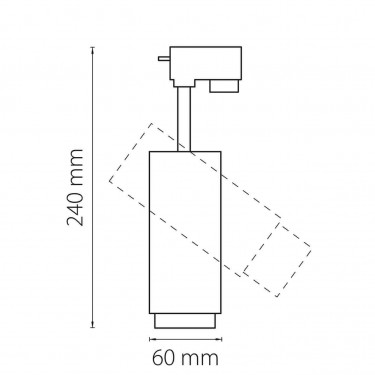 Трековый светильник Fuoco Led 5-60° 15W 4000K белый 215246