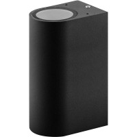 Уличный настенный светильник GU10 черный Feron DH015 11883