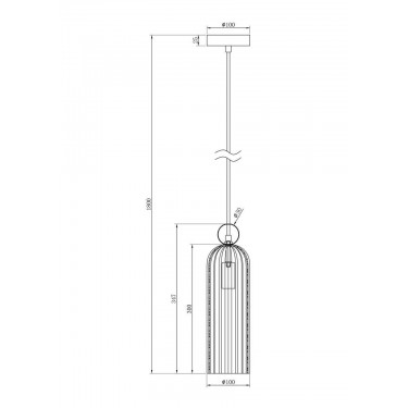 Подвесной светильник Antic E14 золото MOD302PL-01GR