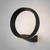 Уличный настенный светильник Ring 1710 Techno Led черный Уличный настенный светильник Ring 1710 Techno Led черный