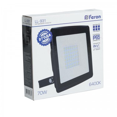 Светодиодный прожектор 70W 6400K Feron LL-931 41551