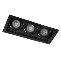 Карданный светильник MR16 3×G5.3 черный Feron DLT203 32443 Карданный светильник MR16 3×G5.3 черный Feron DLT203 32443