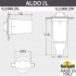 Тротуарный светильник Aldo 2L 1L2.000.000.LXZ1L
