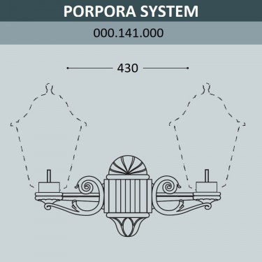 Консоль для паркового фонаря Porpora Sys 000.141.000.A0