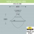 Уличный фонарь на столб NEW Lot/Vivi V50.115.000.LXH27