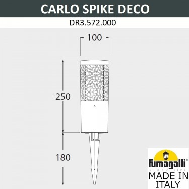 Ландшафтный светильник Carlo Deco Spike DR3.572.000.AXU1L
