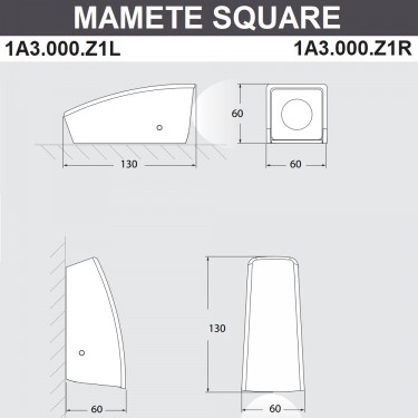 Фасадный светильник Mamete Square 1A3.000.000.LXZ1L Фасадный светильник Mamete Square 1A3.000.000.LXZ1L
