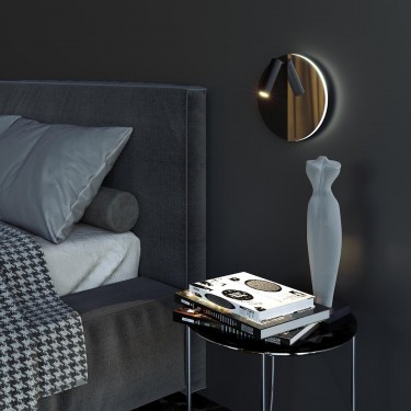 Настенный светильник Drom LED 40105/LED чёрный/чёрный жемчуг