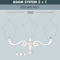 Консоль для паркового фонаря Adam Sys 2L+1 000.000.M21.A0