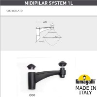 Консоль для паркового фонаря Midpilar Sys 1L 000.000.A10.A0