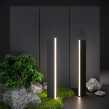 Ландшафтный светильник Flat 1538 Techno Led 4000К черный
