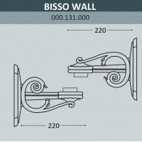 Консоль для паркового фонаря Bisso Wall 000.131.000.B0
