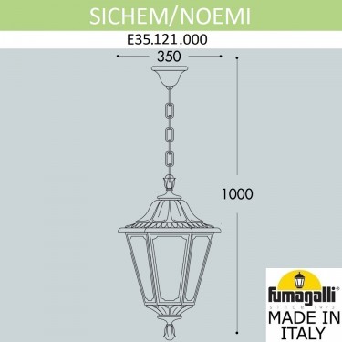 Подвесной уличный светильник Sichem/Noemi E35.121.000.WXH27