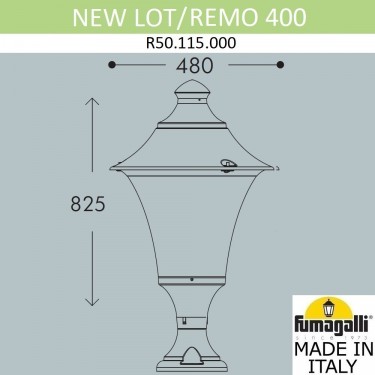 Ландшафтный фонарь Lot/Remo R50.115.000.AYE27