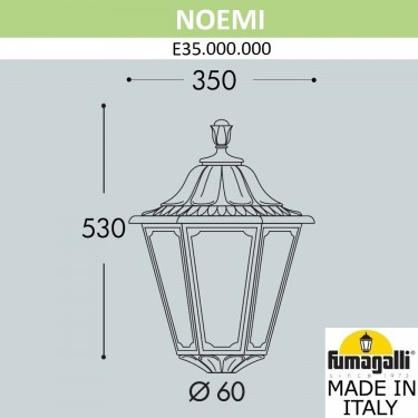 Фонарь на столб Noemi E35.000.000.AXH27