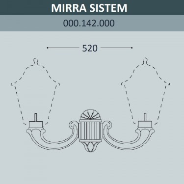 Консоль для паркового фонаря Mirra Sys 000.142.000.A0