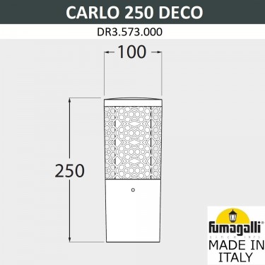 Ландшафтный фонарь Carlo Deco 250 DR3.573.000.LXU1L
