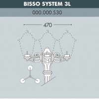 Консоль для паркового фонаря Bisso Sys 3L 000.000.S30.A0 Консоль для паркового фонаря Bisso Sys 3L 000.000.S30.A0