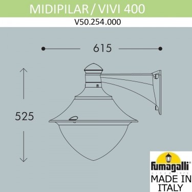 Настенный светильник Midpilar/Vivi V50.254.000.AXH27