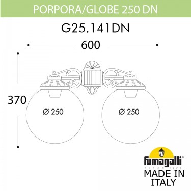 Настенный светильник Porpora/G250 G25.141.000.AZE27DN