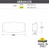 Уличное бра ABRAM 270 AB3.000.000.AXP1L